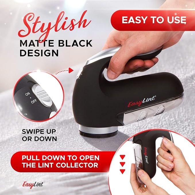 EasyLint Professional Fabric Shaver Lint Remover, Electric Sweater Shaver - Image 5