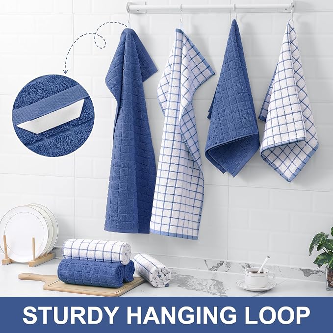 Homaxy Large Premium Cotton Kitchen Towels 16"x 28", 6 Pack - Image 6