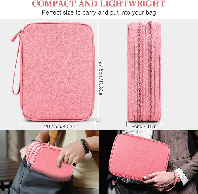 FYY Electronic Organizer, Travel Tech Pouch Bag, Extra Large, Waterproof - Image 2