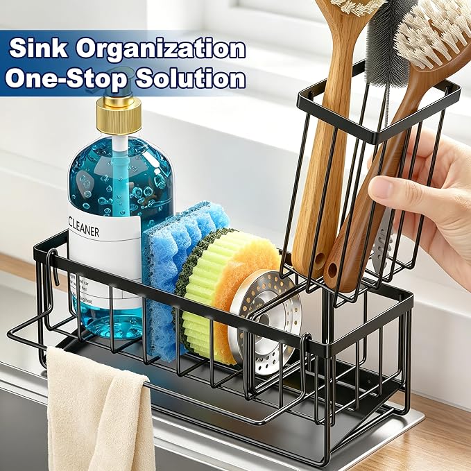 Sponge Holder for Kitchen Sink, Kitchen Sink Caddy, Kitchen Sink Sponge Holder - Image 6