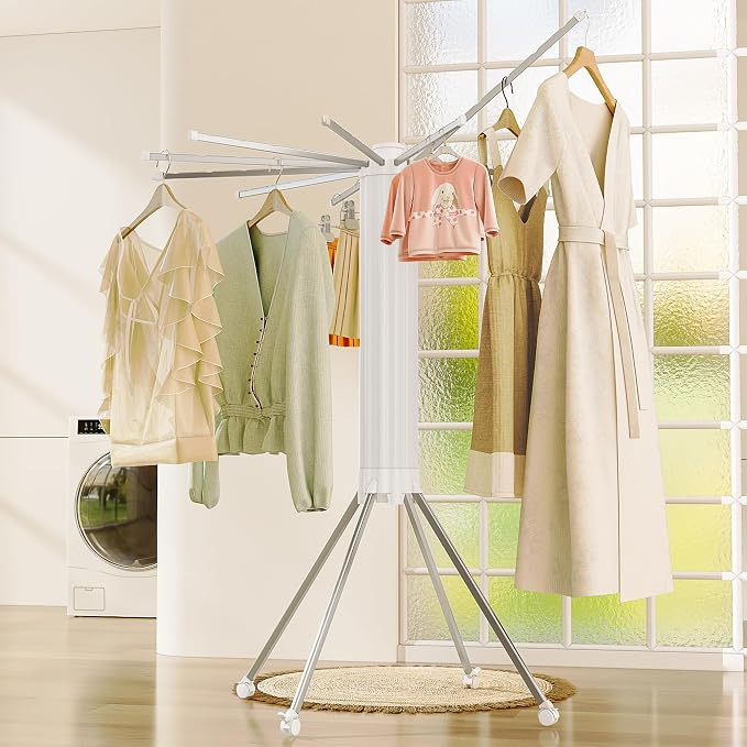 JOOM 4 Legs Single Layer Clothes Drying Rack, Garment Rack Portable and - Image 8