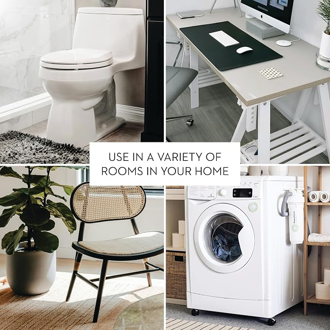 iDesign Small Slim Plastic Bathroom Trash Can - Image 6