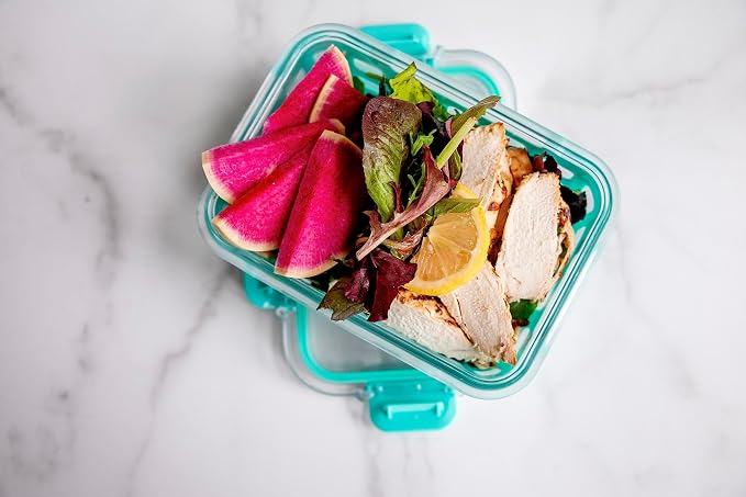 Ello Duraglass 3.4 Cup Glass Meal Prep Containers, 3 Pack, Mixed Berry | Glass - Image 7