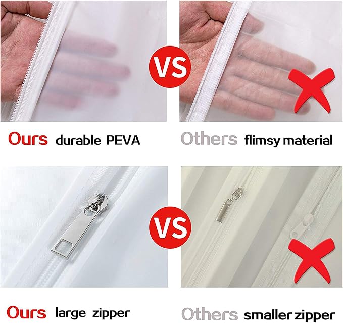 Mskitchen Garment Bags for Hanging Clothes, 6 Pack - Image 9