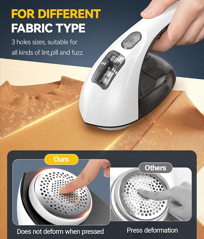 Ruidla Rechargeable Fabric Shaver and Lint Remover, 3-Speed Adjustable | - Image 5