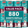 MEIQIHOME Extra Sticky Lint Roller Refills Only, 880 Easy-Tear Sheets by MEIQIHOME