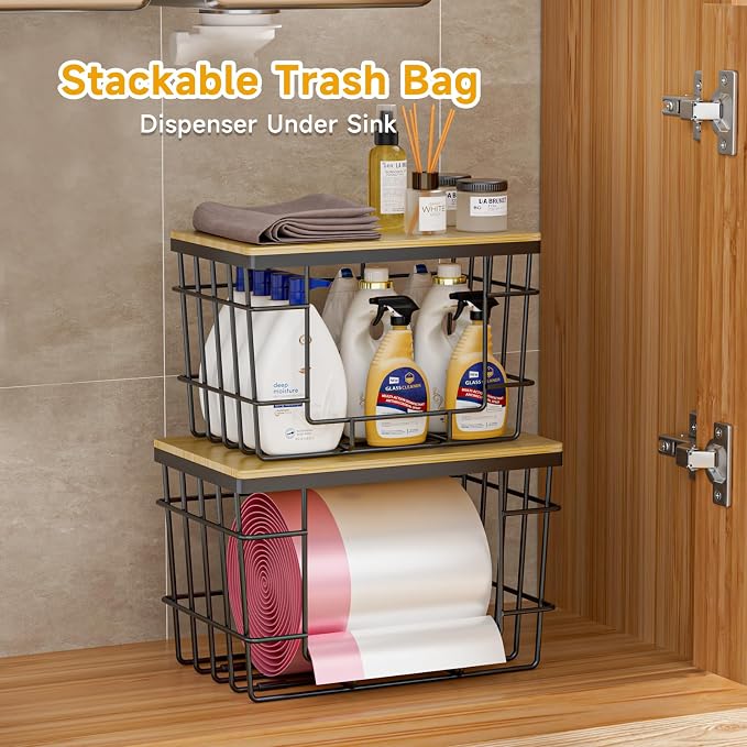2 Pack Trash Bag Holder, Extra Large Garbage Bag Dispenser - Image 5