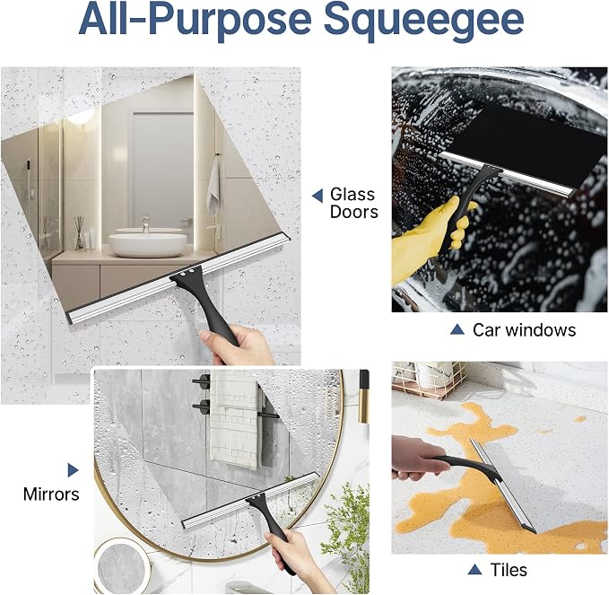 AmazerBath Squeegee for Shower Glass Door, Shower Squeegee for Glass Doors - Image 4