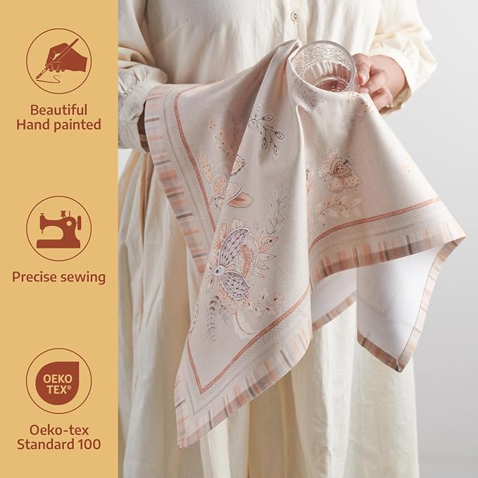 Maison d' Hermine Kitchen Towels Set of 3 100% Combed Cotton 27.50"x20" - Image 2