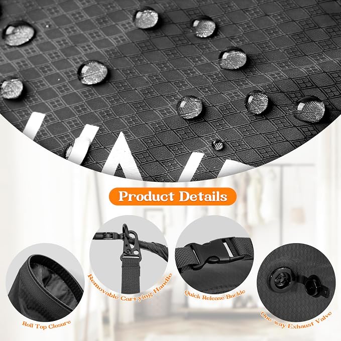 Compression Laundry Bag, Waterproof Travel Storage - Image 5