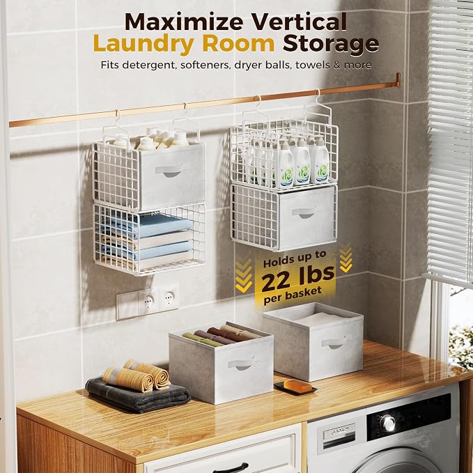 4 Tier Hanging Closet Organizer - Image 7