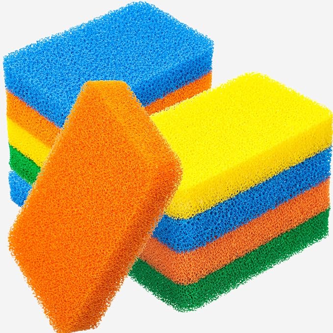 Patelai 10 Pcs Silicone Sponge for Dishes, Kitchen Silicone Dish Scrubber | by Patelai