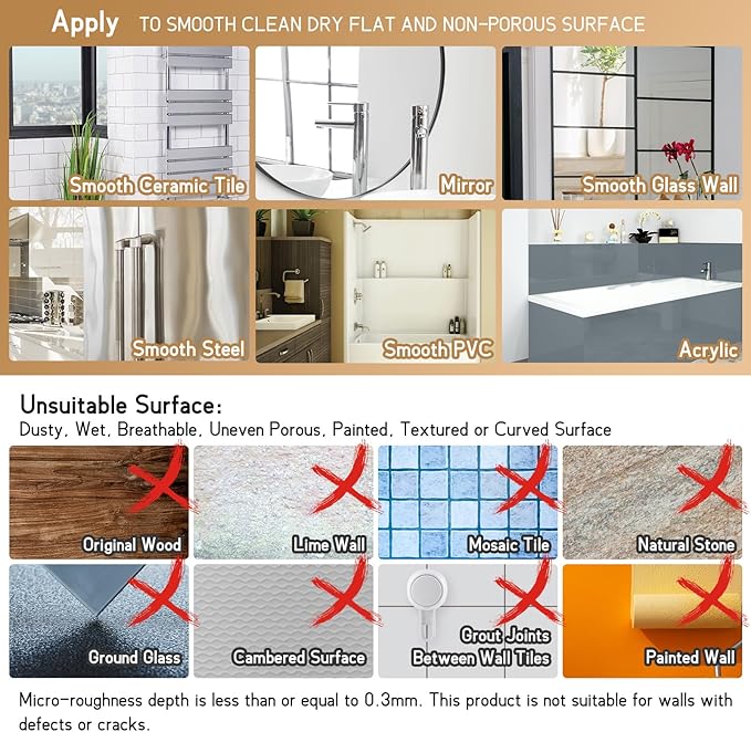 Powerful Suction Toothbrush Holder 2 Pack, Removable Drill-Free Wall Shower - Image 7