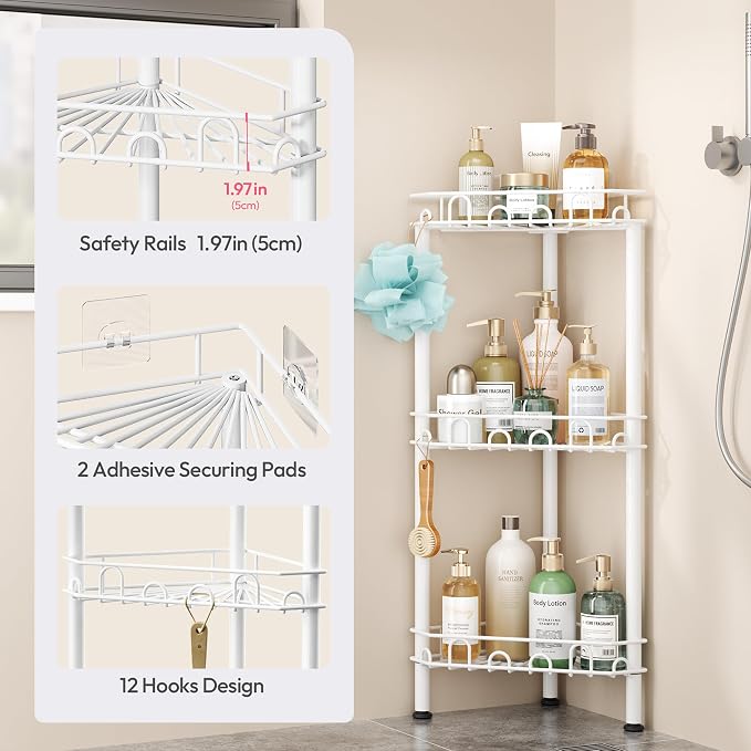 SWTYMIKI Standing Shower Caddy Corner - Image 4