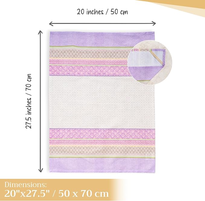 Maison d' Hermine Kitchen Towels Set of 3 Reusable 100% Cotton 27.50" x 20" - Image 4