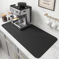 PoYang 31.5x17 Inch Coffee Mat, Extra Large Dish Drying Mat, Stain-Hiding by PoYang