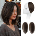 REECHO Clip in Hair Volumizer, Short Thick Clip in Hairpieces Adding Extra Hair Volume Extensions for Women with Thin Fine (Chocolate Brown, 8 Inch(Pack of 2))