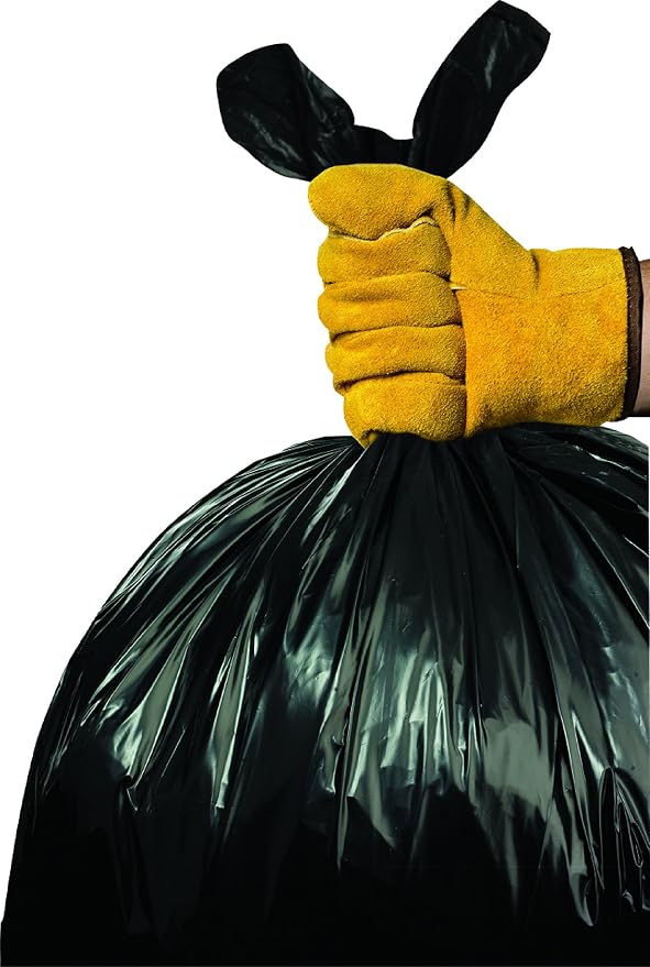Aluf Plastics 40-45 Gal Black Coreless Roll Trash Bags, E-Z Tie - Image 5