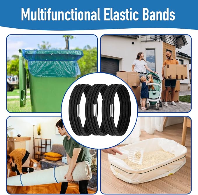Large Rubber Bands for Trash Cans, Trash Can Bands for 55, 96 Gallon Garbage - Image 6