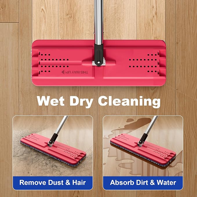 JOYMOOP Flat Mop System, Microfiber Mop and Bucket Set, Household & Commercial - Image 9