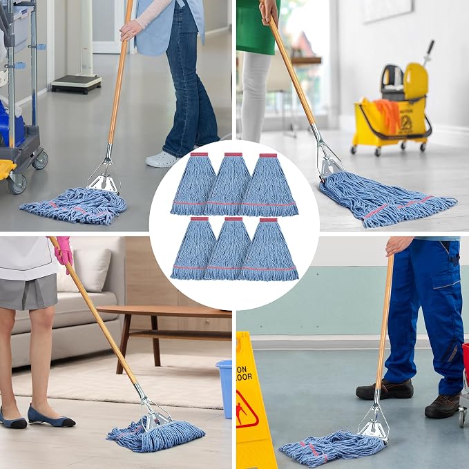 Matthew Cleaning 20oz Heavy Duty Mop Head Commercial Replacement - Image 6