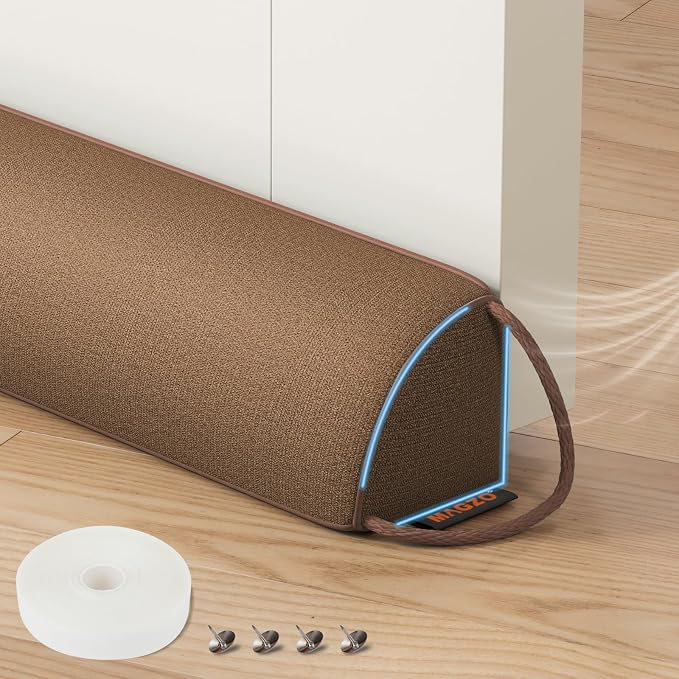 MAGZO Under Door Draft Stopper 36 Inches, Washable Triangular Under Door Gap by MAGZO