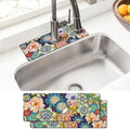 Sink Faucet Absorbing Mat, 2 Pack Drying Mat Around Faucet Sink Splash Guard by BathtubMat