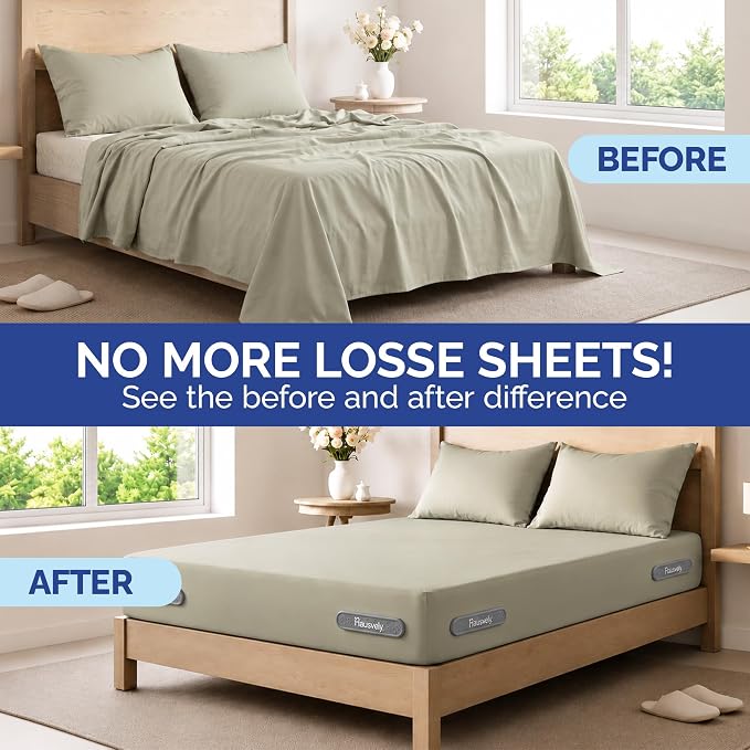 Bed Sheet Holder for Corners – Keeps Sheets Tight & Wrinkle-Free – Fitted Sheet - Image 5