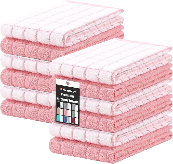 Homaxy Large Premium Cotton Kitchen Towels 16"x 28", 12 Pack by Homaxy