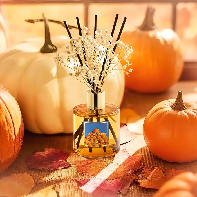 Reed Diffuser - Morton Pumpkin Harvest Reed Diffuser Set - Image 4