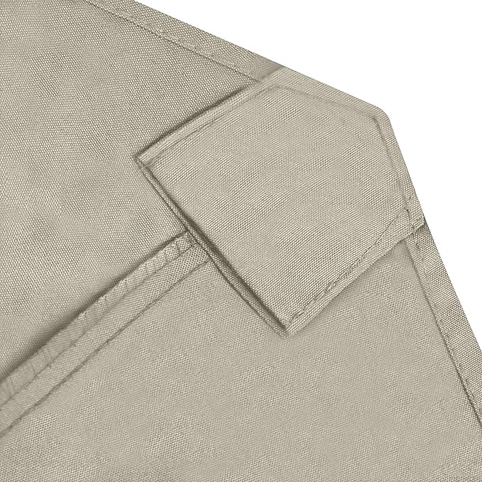 EliteShade USA 7.5FT Replacement Covers 6 Ribs Market Patio Umbrella Canopy Cover (CANOPY ONLY) (Beige-8)