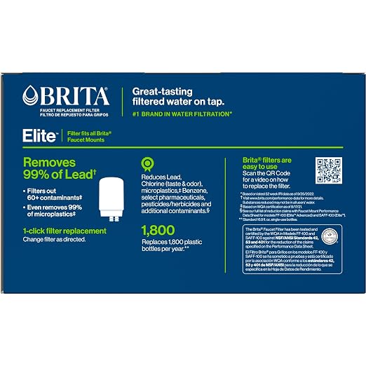 Brita Replacement Water Filter for Faucet Mount, Removes 99% of Lead, Sink - Image 10