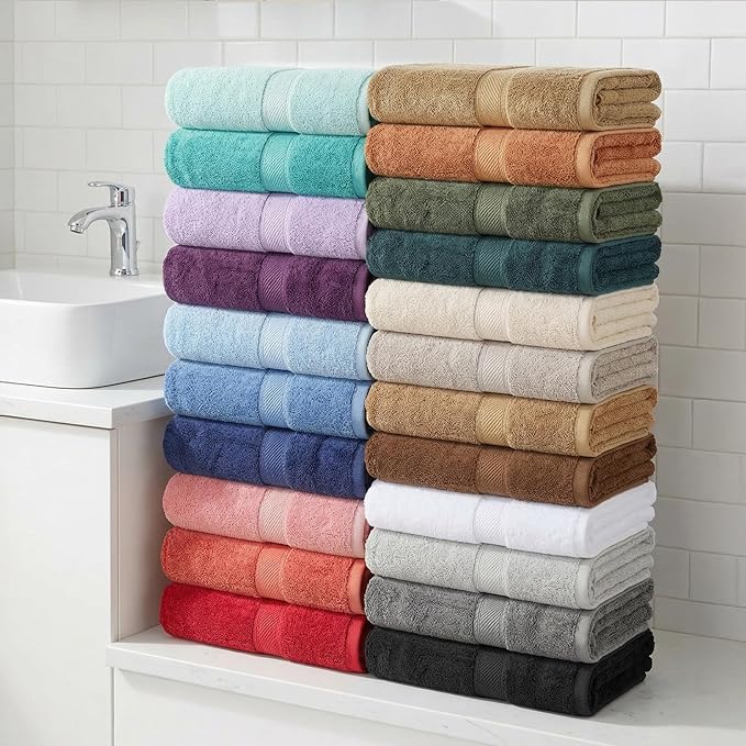 Superior Egyptian Cotton Plush & Absorbent, Bath Towel Set of 4, Chocolate | - Image 7