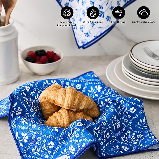 RECYCO Waffle Kitchen Towel Set of 2 - Image 2