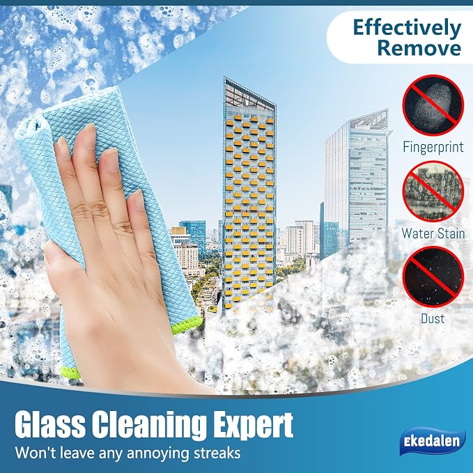 Ekedalen Microfiber Cleaning Cloth Lint Free Glass Polish - Image 5
