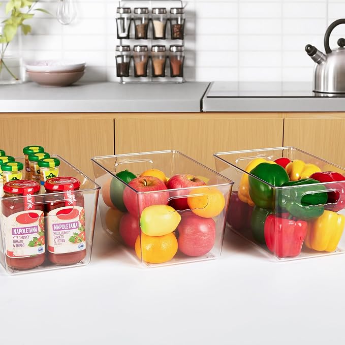 YIHONG 36 Pack Clear Pantry Organizer Bins, Plastic Containers - Image 8