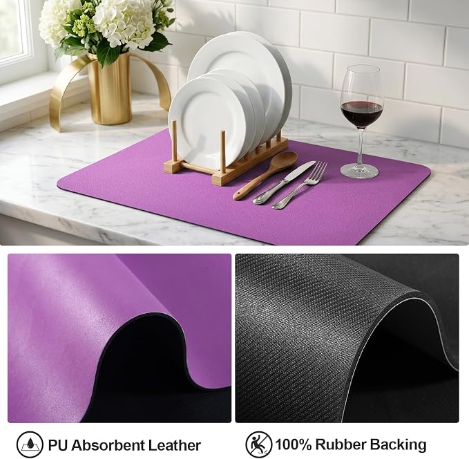 Ecotrim - Dish Drying Mat for Kitchen Counter | Coffee Bar Mat for Countertops - Image 4