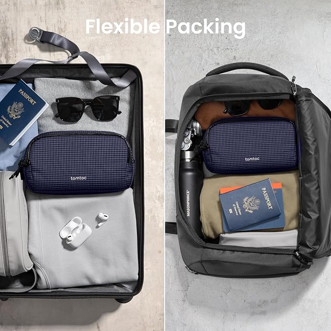 tomtoc Electronic Organizer Travel Case Performance, Dual Compartment Bag | - Image 6