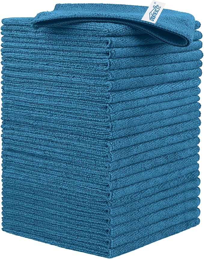 HOMEXCEL 24PK Microfiber Cleaning Cloth, Cleaning Rag by HOMEXCEL