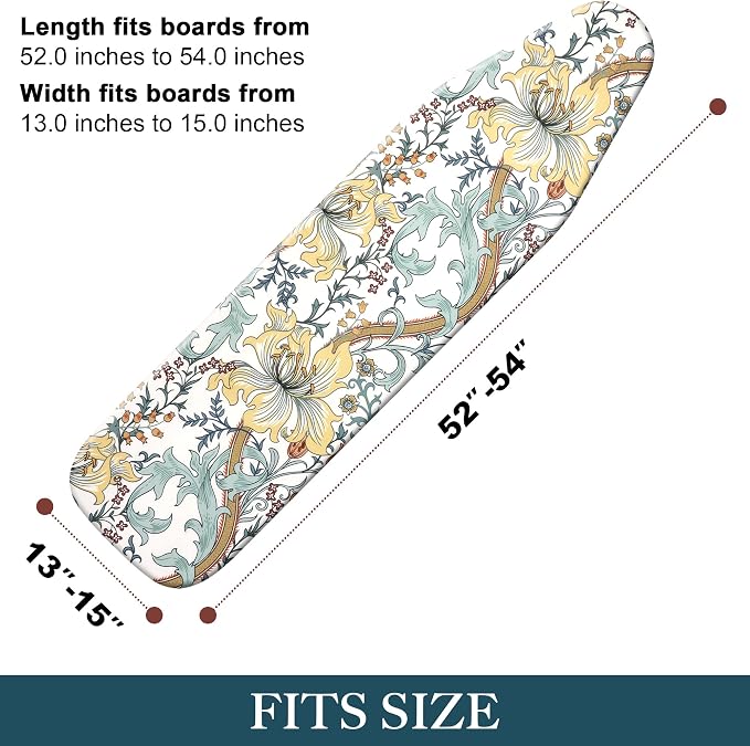 veiox Standard Size Ironing Board Cover and Pad, Full Size Scorch Resistant - Image 2
