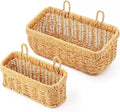 AceList Wall Hanging Basket, Boho Style Hand-Woven Hanging Storage Baskets by AceList