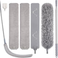 Feather Duster Set, 30-100 inch Microfiber Retractable Gap Duster by wlich