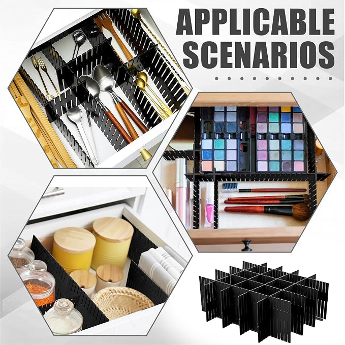 15 Pcs 5.12 Tall Drawer Divider Adjustable Drawer Organizer - Image 6