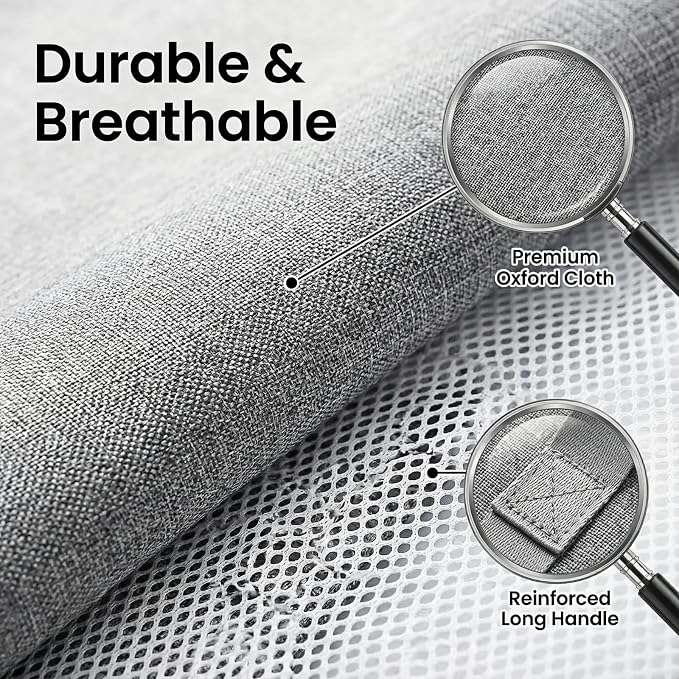 95L Collapsible Laundry Basket, Dirty Clothes Hamper | Foldable Laundry Hamper - Image 5