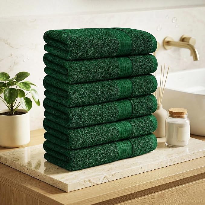 100% Cotton Hand Towels 18x28 Inches, 600 GSM, Soft & Absorbent - Image 2