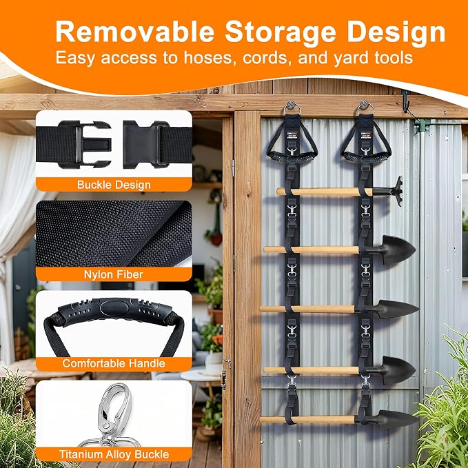 Extension Cord Organizer with 5 Detachable straps | 2 PCS Extension Cord Holder - Image 7