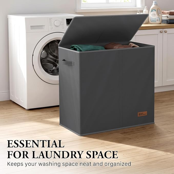 Simple Houseware Double Laundry Hamper - Image 7