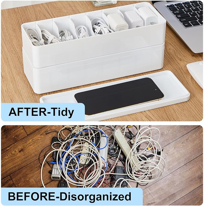 Tatuo 2-Pack Cord Organizer Box - Image 5
