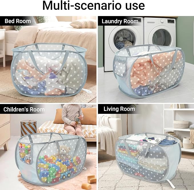 Sturdy Collapsible Laundry Baskets - Image 7