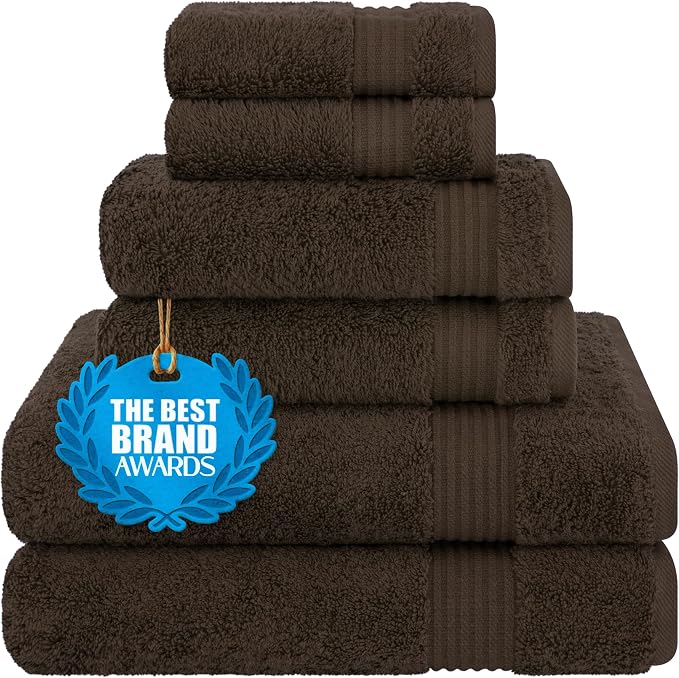 Cotton Paradise 100% Cotton Turkish Towel Set, Soft Absorbent Quick Dry by UNITEDHOMETEXTILE